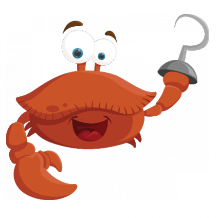 Stickers Mr crabe