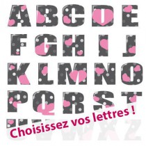 Stickers ALPHA Rose (1 lettre)