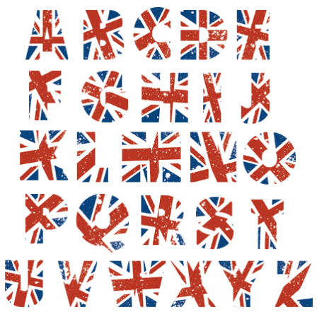 Stickers ALPHA SO BRITISH (1 lettre)