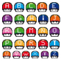 Stickers Alphabet Mushroom ( 1 lettre )