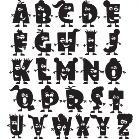 Stickers BONHOMME (1 lettre)