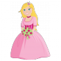 Stickers FLOWERY Princesse couronne