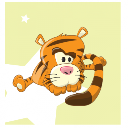 Stickers INTERRUPTEUR Bébé tigre