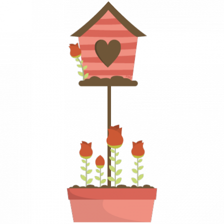 Stickers Adorable House Flowers