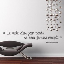 Stickers PROVERBE CHINOIS Jour