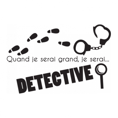 Stickers JE SERAI Detective