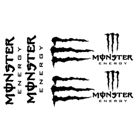 Stickers moto monster