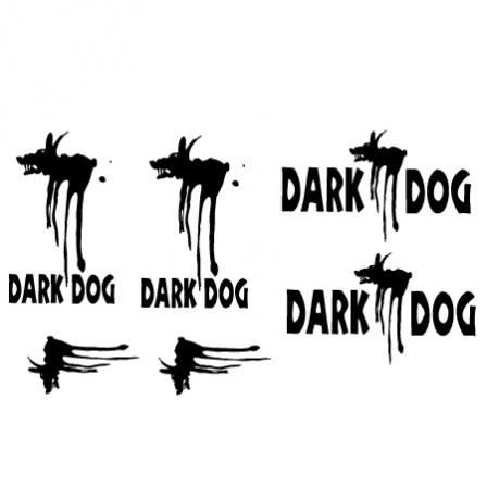 Stickers moto Dark dog