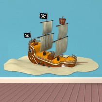 Stickers bateau pirates 2