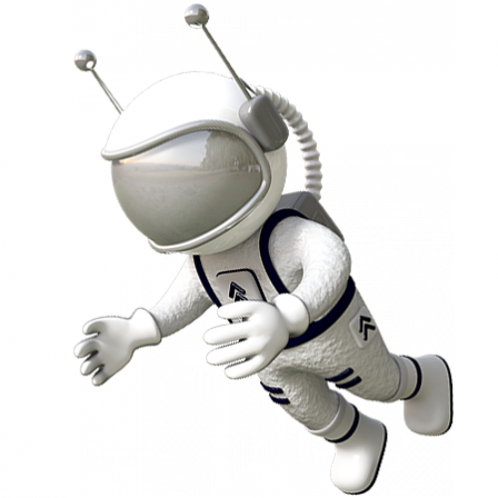 Stickers Astro cosmonaute 2