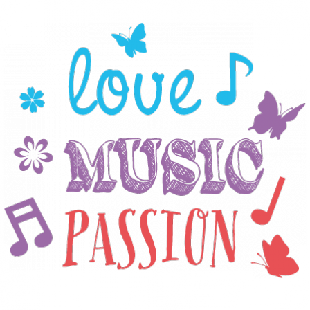 Stickers Love Music Passion