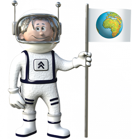 Stickers Astro cosmonaute 3
