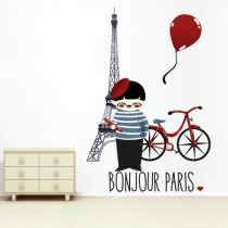Stickers Bonjour Paris