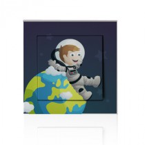 Stickers INTERRUPTEUR Astronaute terre