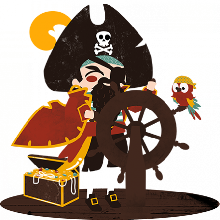 stickers Capitaine Pirate
