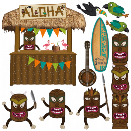 Stickers Aloha Thème