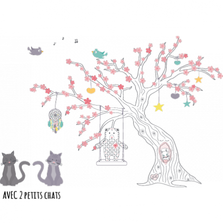Stickers Allégorie - Cerisier Japonais Sakura
