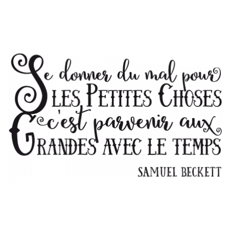 Stickers Citation Grandes Choses