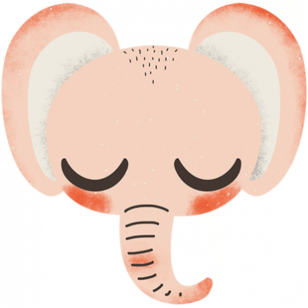 Stickers Animaux de la Jungle - l'éléphant