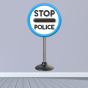 Stickers Alerte police stop