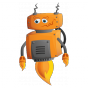 Stickers Dieselrobot orange