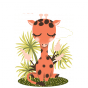stickers Animignons - girafe
