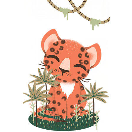 stickers Animignons - léopard
