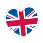 Sticker coeur london
