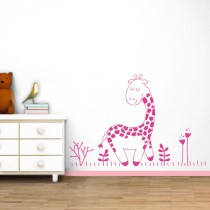 Stickers Animaux de la Savane - La Girafe