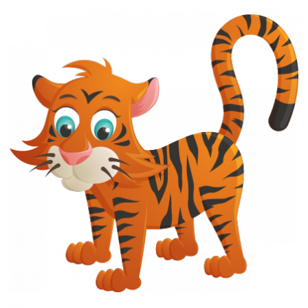 Stickers FELINS Petit tigre