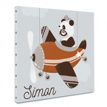 Tableau prénom - Les Adorables Costumés - panda
