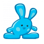 Sticker Bunny Bleu