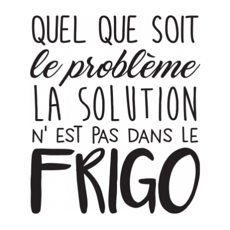 Stickers phrase frigo