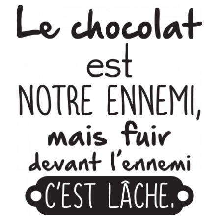 Stickers chocolat ennemi