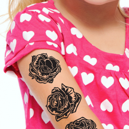 12 tatouages rose
