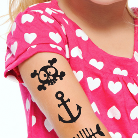 12 tatouages pirate (différents modèles)