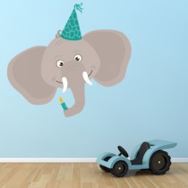 Sticker Éléphant Party