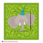 Sticker Interrupteur Éléphant Party