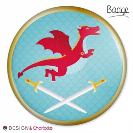Badge Chevalier Dragon 3