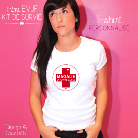 T-shirt EVJF Kit Survie Mariée à personnaliser