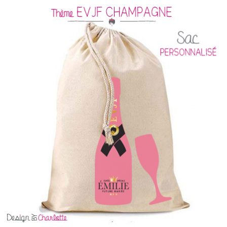 Sac EVJF Champagne Mariée à personnaliser