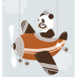 Stickers pour Interrupteurs Adorables Costumés - le panda
