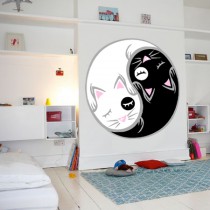 Stickers chat yin yang