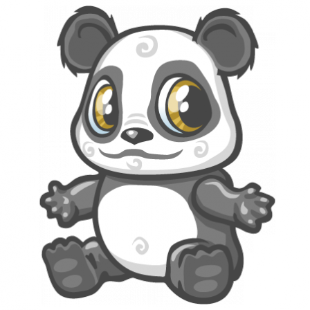 Stickers Bébé panda