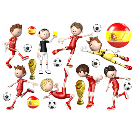 Stickers Foot équipe Espagne