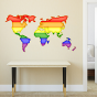 Stickers planisphère LGBT