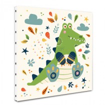 Tableau Multicolore - Crocodile