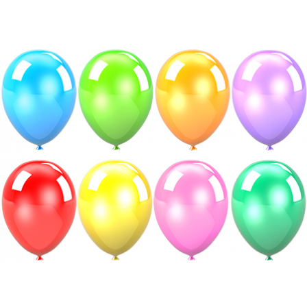 Stickers Ballons multicolores 1