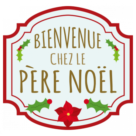Stickers Ambiance Noël - Panneau de Noël