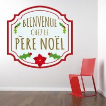 Stickers Ambiance Noël - Panneau de Noël